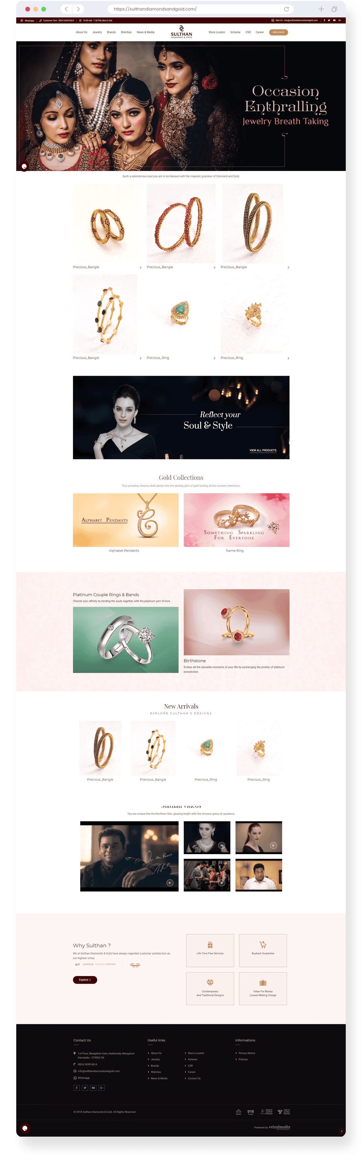 Sulthan Diamonds and Gold website